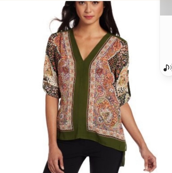 BCBG MAXAZRIA MISTY MORNING ALI HI LOW TOP SIZE XS - Picture 7 of 8